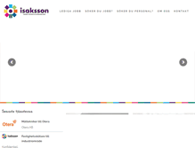 Tablet Screenshot of isakssonrekrytering.se